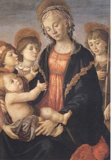 Madonna and Child with St John and two Saints, Sandro Botticelli